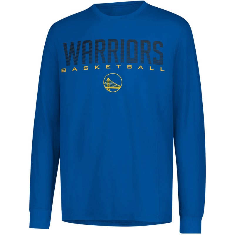 Ultra Game NBA Official Menâ€™s Super Soft Game Day Long Sleeve T-Shirt - Unisex, Golden State Warriors, Team Color, Medium - Image 1
